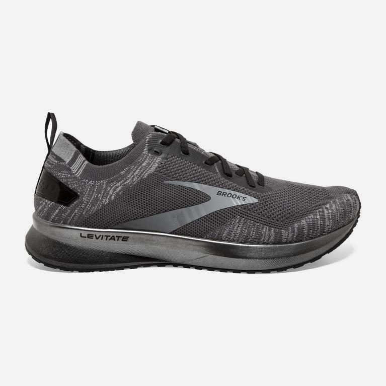 Brooks Levitate 4 Israel - Men's Road Running Shoes - Blackened Pearl/Grey/Black (39672-PYQU)